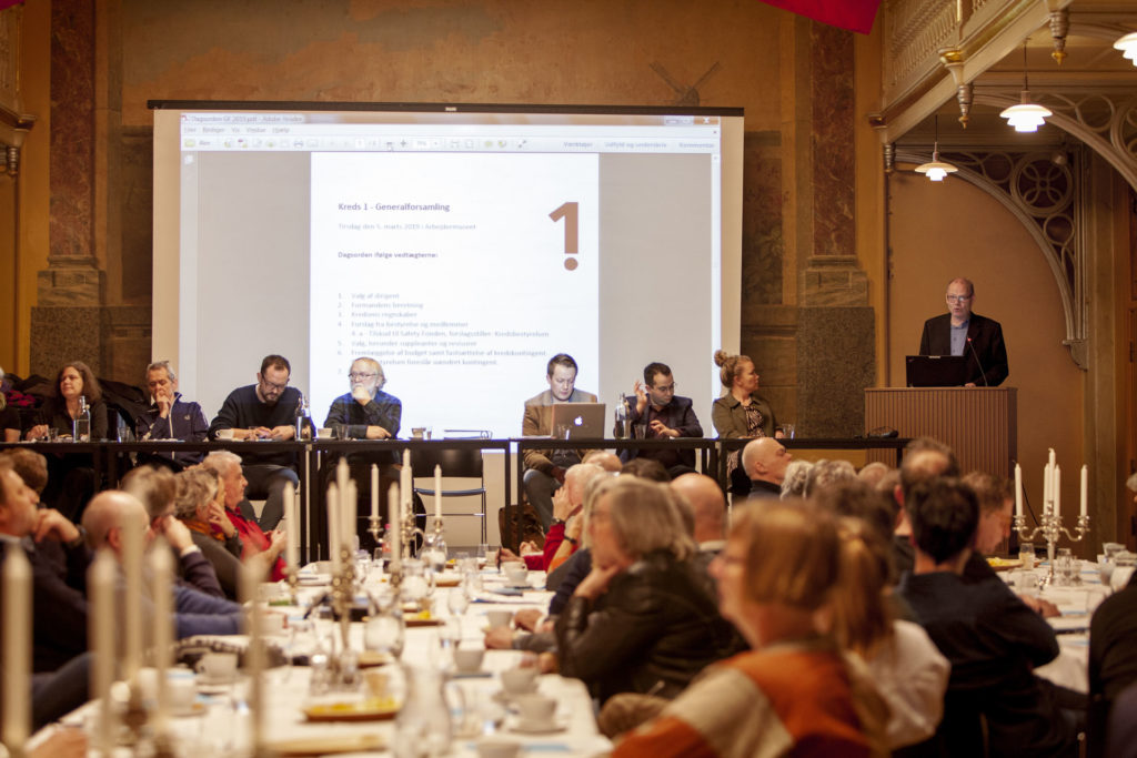Formanden aflægger beretningen. Foto: Anette Sønderby Madsen