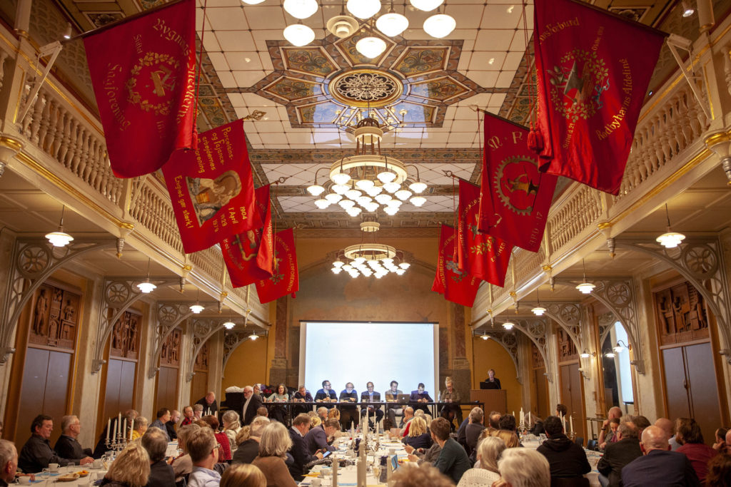 Den smukke sal i Arbejdermuseet. Foto: Anette Sønderby Madsen