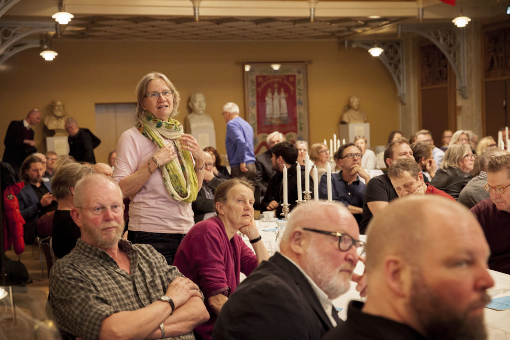 Spørgsmål fra salen til gennemgangen af regnskabet. Foto: Anette Sønderby Madsen