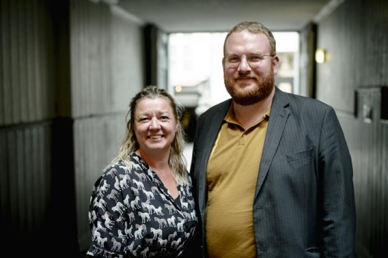 Formand Tine Johansen og næstformand Jakob Ponsgård / Foto: Rasmus Degnbol