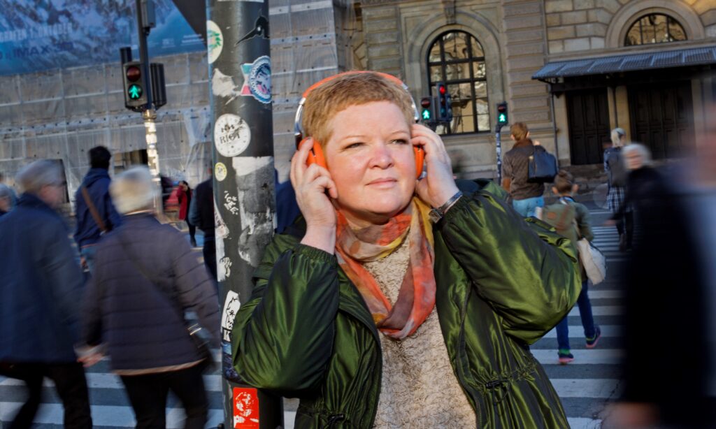 Selvstændig radio- og podcastproducent og halvtids journalistisk lektor på SDU Susanna Sommer. Fotograf: Agnete Schlichtkrull