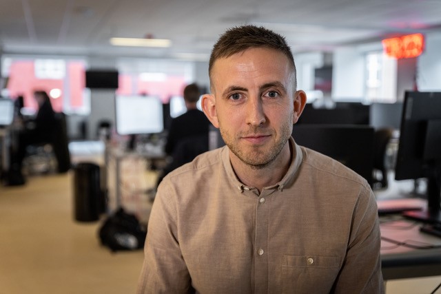 Jacob Friberg, journalist og chef for gravergruppen på B.T / Foto: Mikkel Eskelund